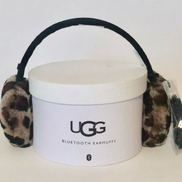 UGG Accessories - UGG Leopard Print Bluetooth Earmuffs NWT